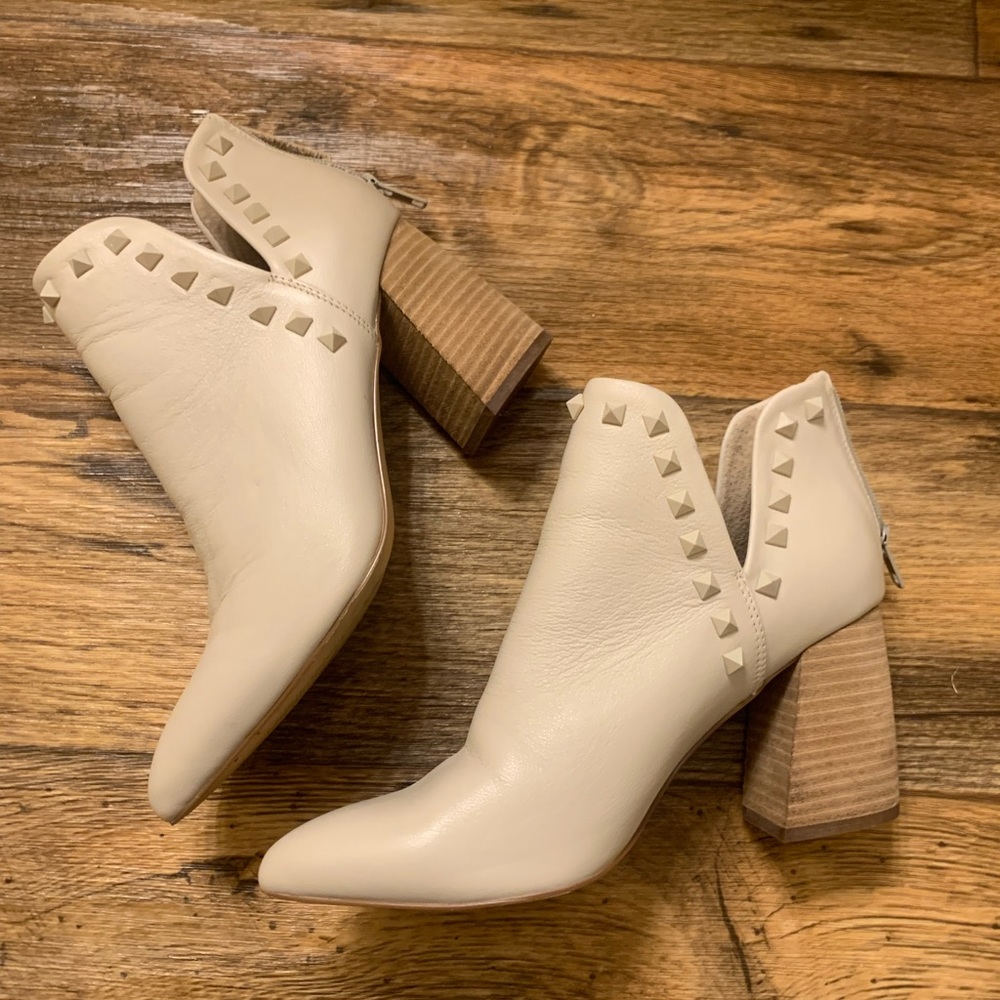 Cream Steve Madden Booties